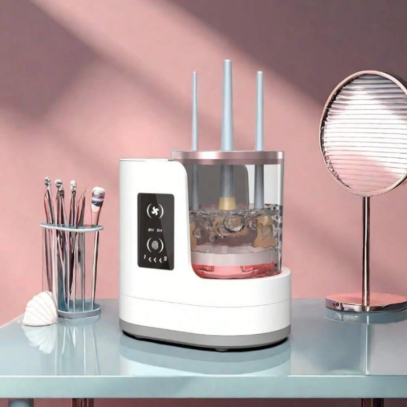 Nettoyeur électrique  automatique de pinceaux de maquillage