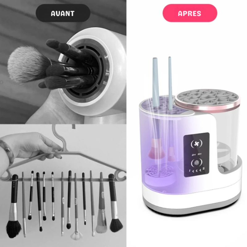 Nettoyeur électrique  automatique de pinceaux de maquillage